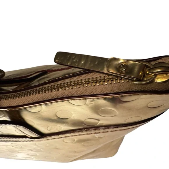 Retro Kate Spade New York Gold Metallic Tote Bag Purse RARE Handbag - Picture 5 of 16